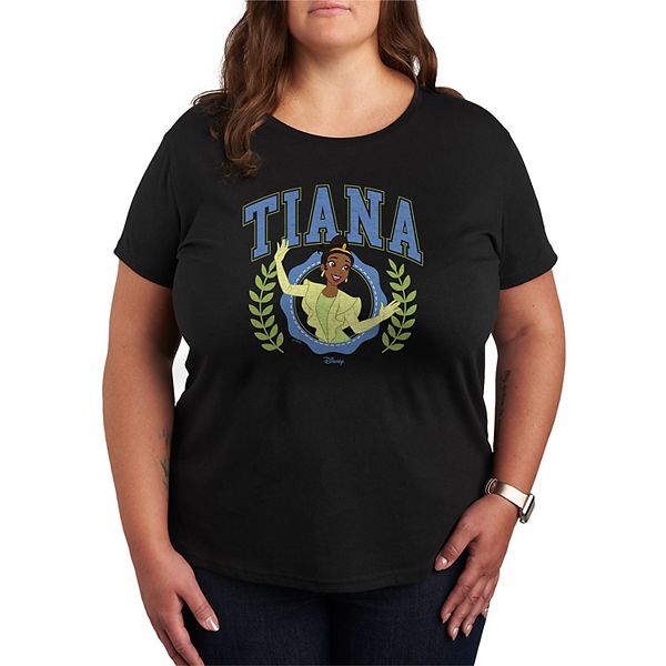 

Футболка с принтом Princess Tiana Plus size Disney, Black, Черный, Футболка с принтом Princess Tiana Plus size Disney, Black