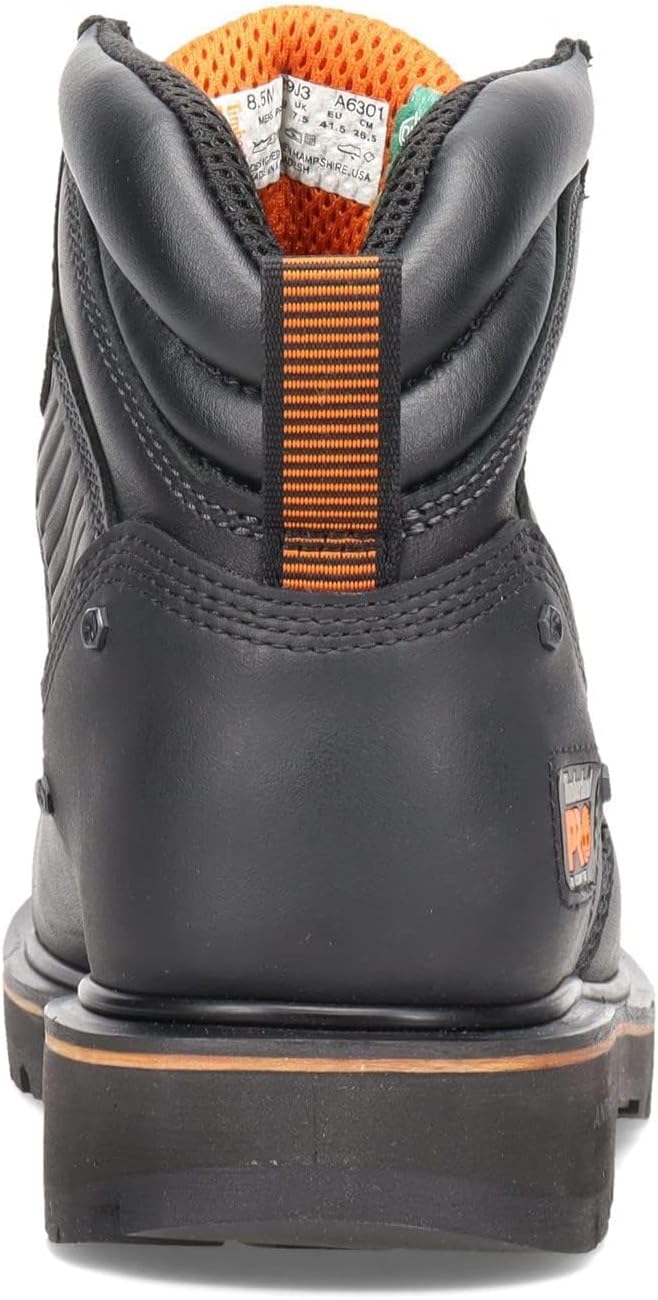 Timberland PRO мужские рабочие ботинки Ballast 6 дюймов с композитным защитным мысом, Black-2024 NEW, 7.5M — фото 4