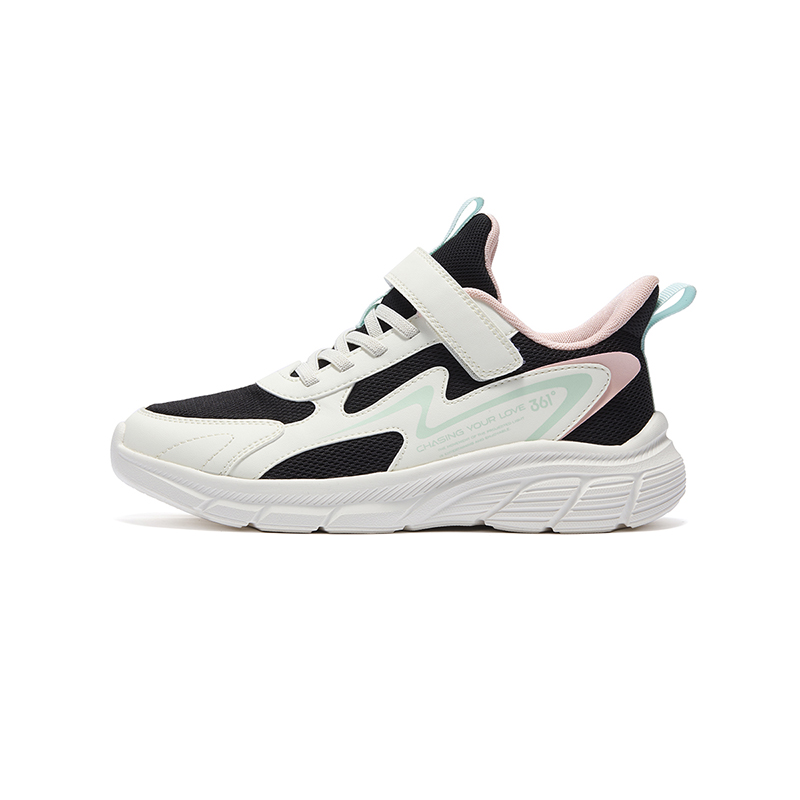 

361°KIDS Детские кроссовки с противоскользящими амортизаторами и износостойкими свойствами, цвет черный/белый