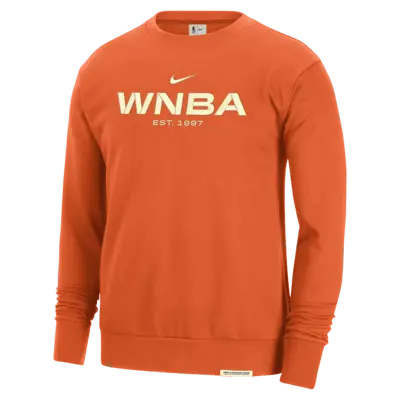 

Толстовка Nike WNBA Standard Issue Dri-FIT Basketball Crew-Neck Sweatshirt, цвет Brilliant Orange/Pale Ivory/Alabaster