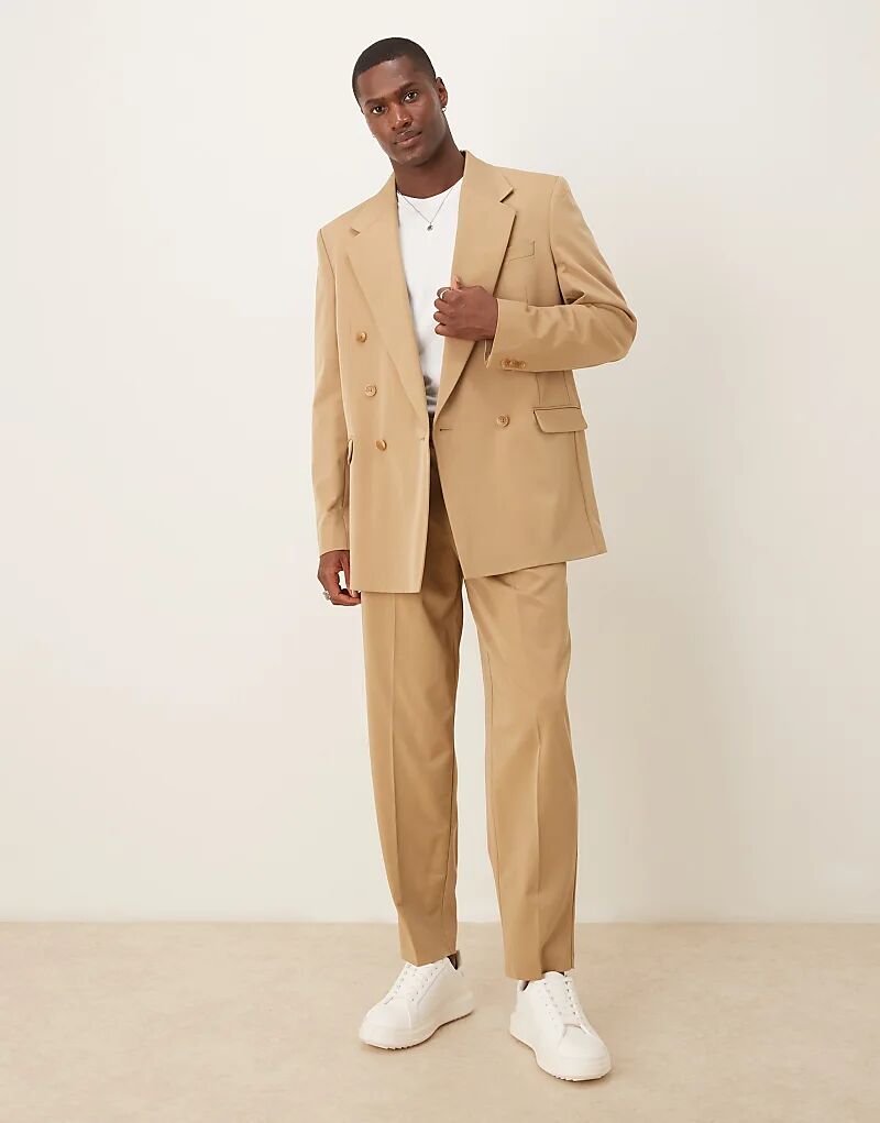 

Зауженные брюки свободного кроя ASOS DESIGN цвета верблюжьей шерсти