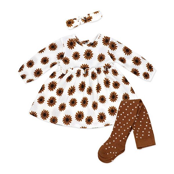 

Комплект для девочки: платье, колготки и повязка на голову wildflower Baby Mode