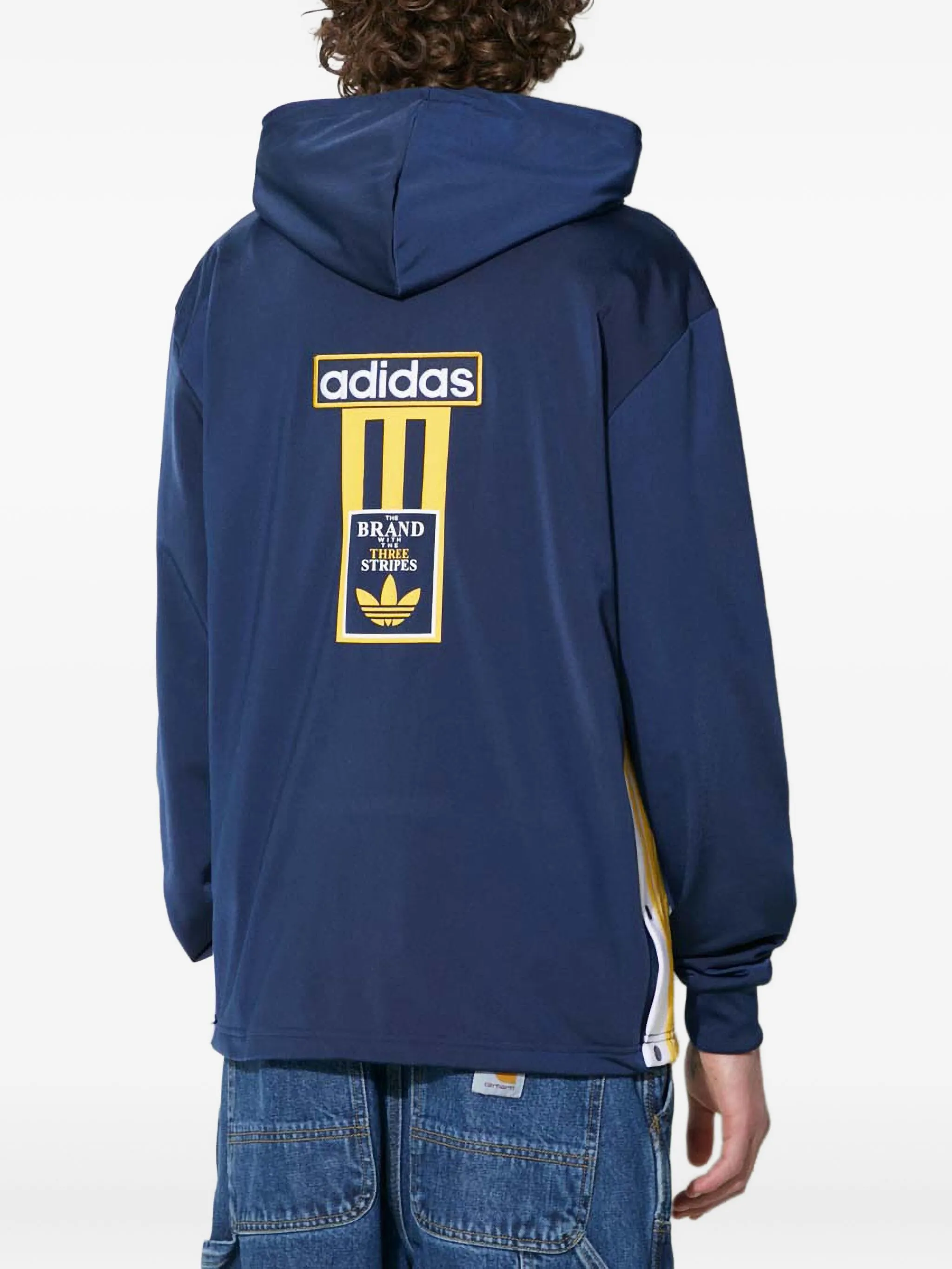 Худи Adibreak на молнии Adidas, синий — фото 4