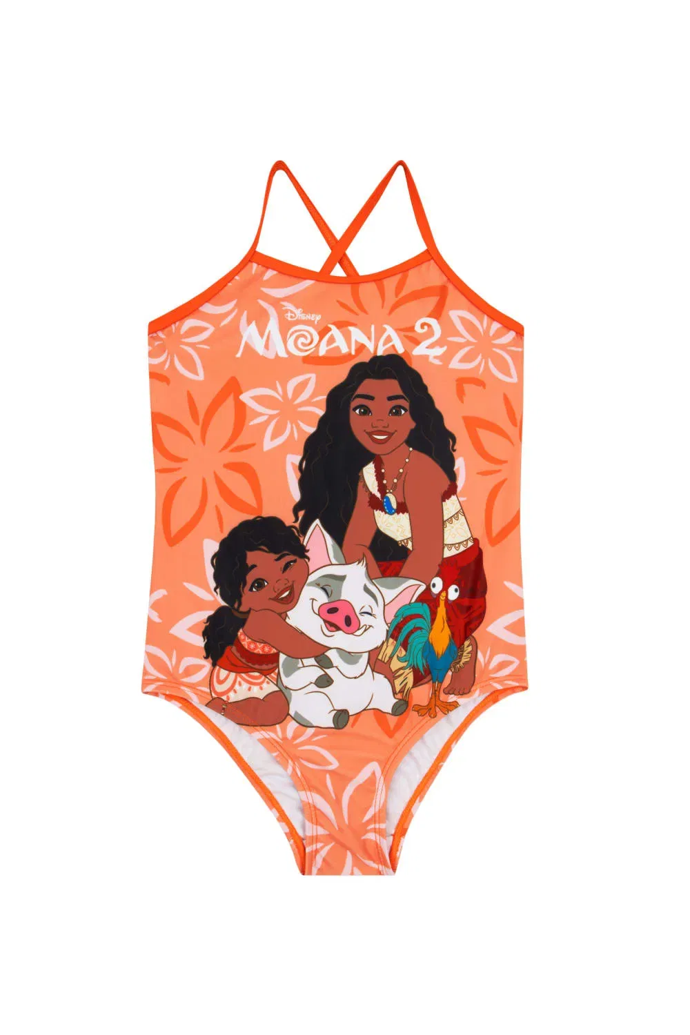 Купальник для девочек Moana 2 Disney, оранжевый