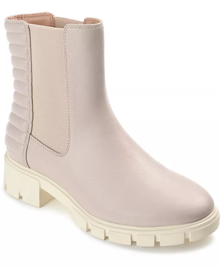 Женские ботильоны Tatiana с эластичной подошвой Gore Lug Sole Journee Collection, коричневый/бежевый