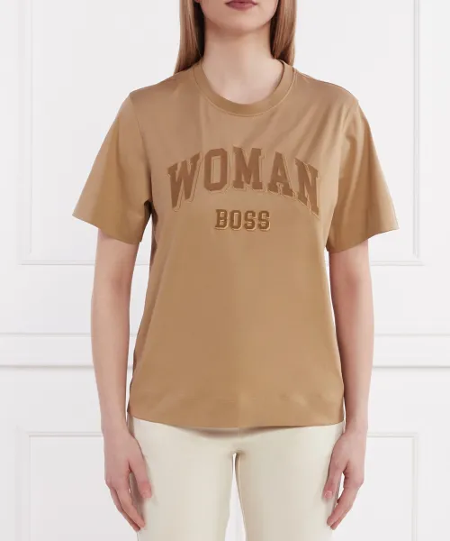 

Футболка Эльфа Regular fit Boss, бежевый