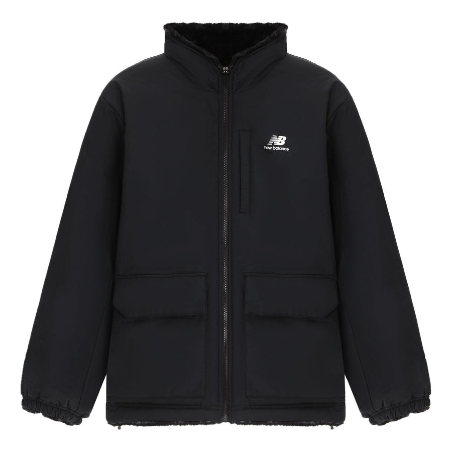

Куртка New Balance Logo Windbreaker Jacket 'Black White', черный