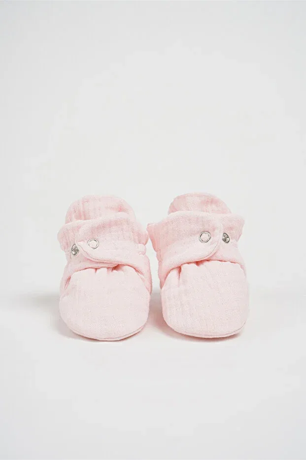 Детские пинетки из органического хлопка Babyzilla, Pink
