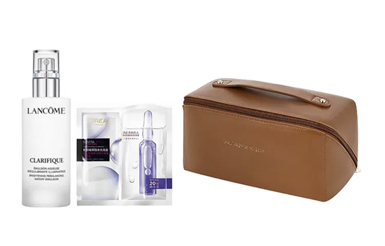 Набор косметики для ухода за кожей Aurora Lotion 75 мл + маска для лица L'Oréal, LANCOME, Белый — фото 3