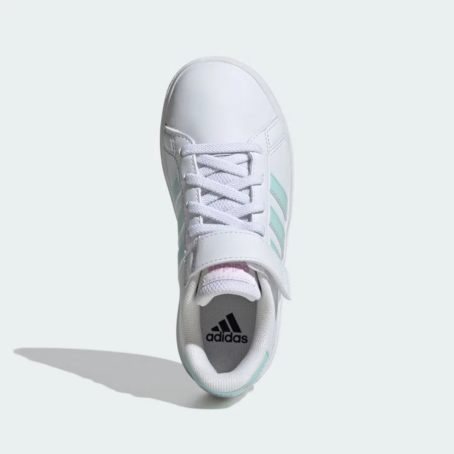 Детские спортивные кроссовки с закрытой пяткой Grand Court 2.0 adidas, Бело-синий — фото 4