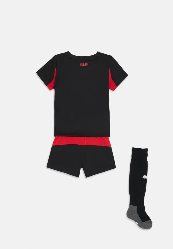 Комплект футболка и шорты Ac Milan Home Minikit Puma Red/Black, черный/красный — фото 2