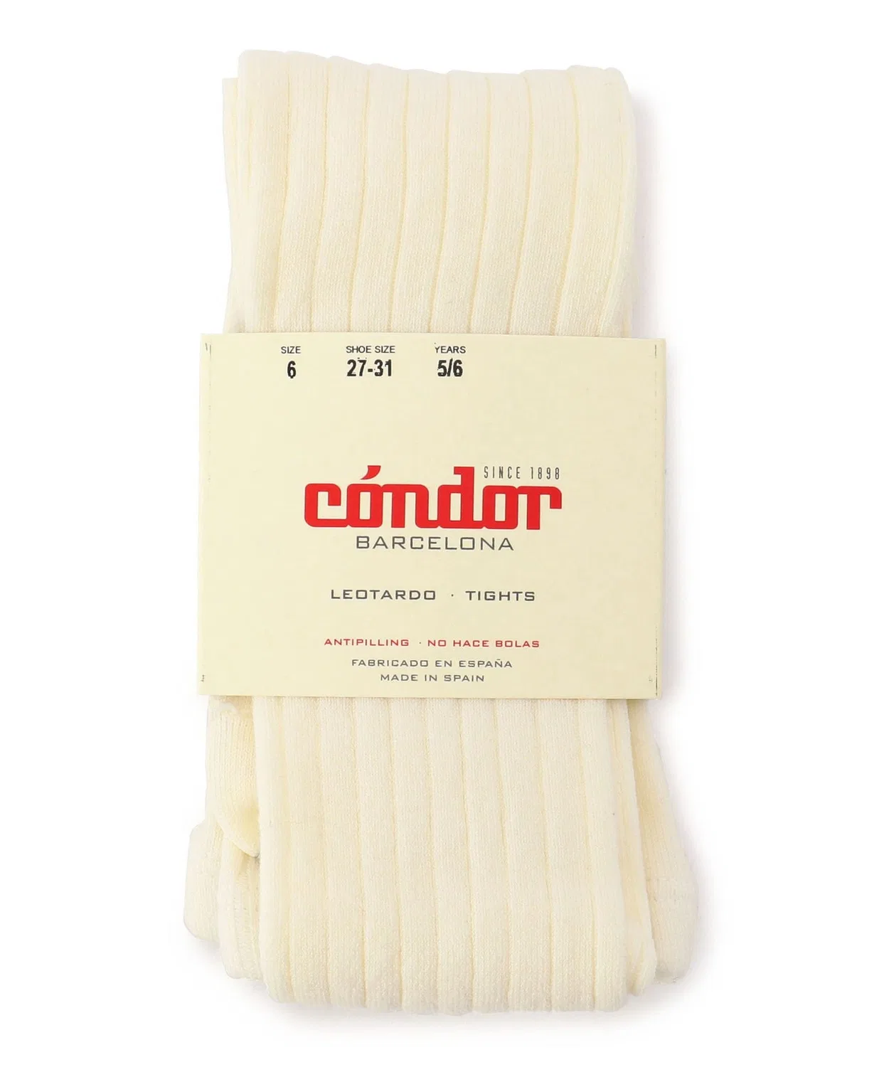 Детские колготки с широкой резинкой, модель Wide Rib Basic SHIPS, Off White