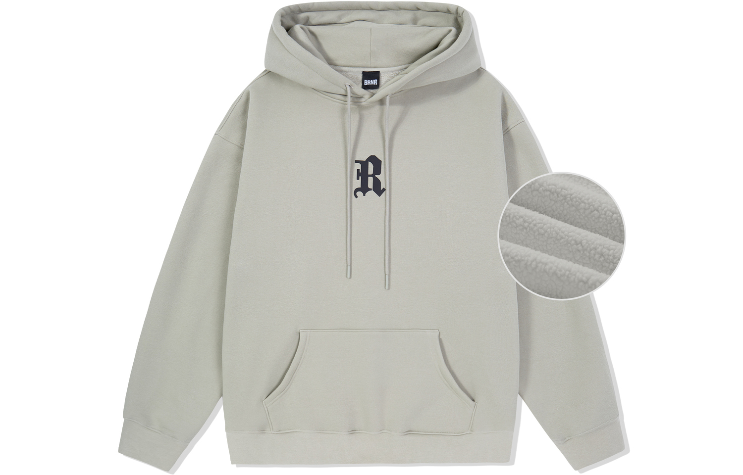 

Свитшот Unisex BRNR, Хизер Грей, с кулиской (без флисовой подкладки)