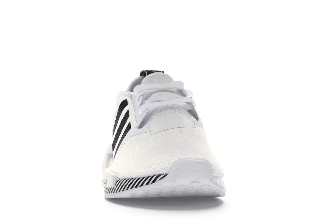 Детские кроссовки Lifestyle с принтом Adidas NMD R1, Cloud White/Core Black/Lush Blue — фото 2