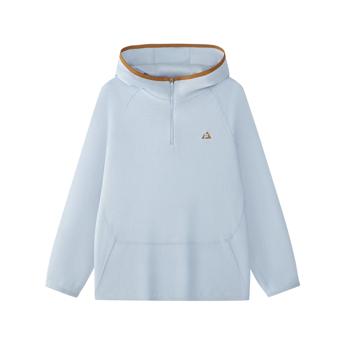 Детский свитшот с полуоткрытым воротником Light White Blue FILA KIDS