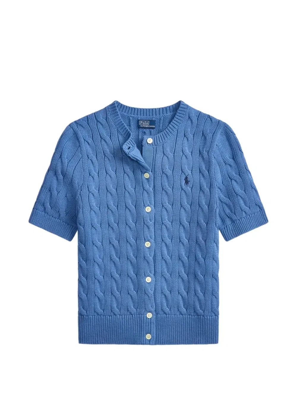 Кардиган фактурной вязки Polo Ralph Lauren, синий
