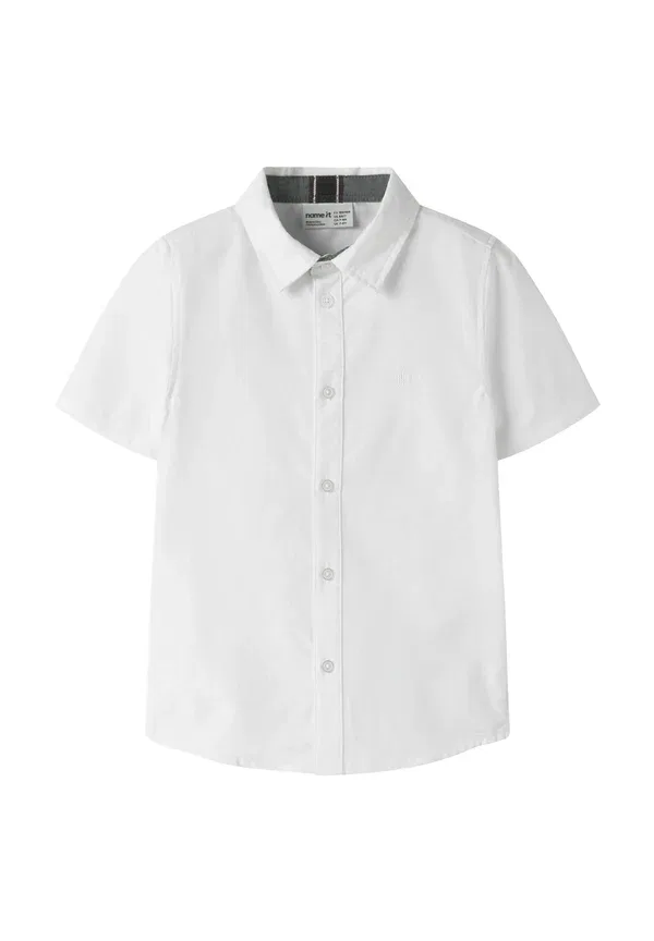 Блузка хлопковая Oxford Name It Bright White, белый