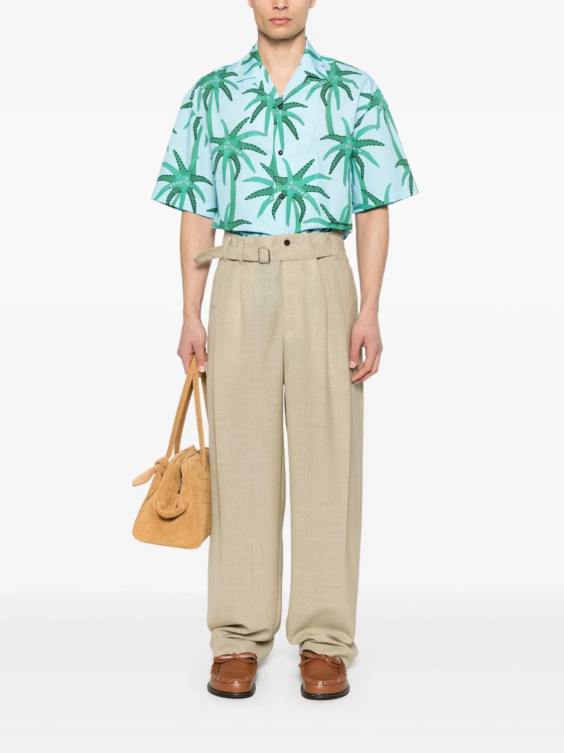 Брюки Le Pantalon Canvas из шерсти Jacquemus, нейтральные — фото 4