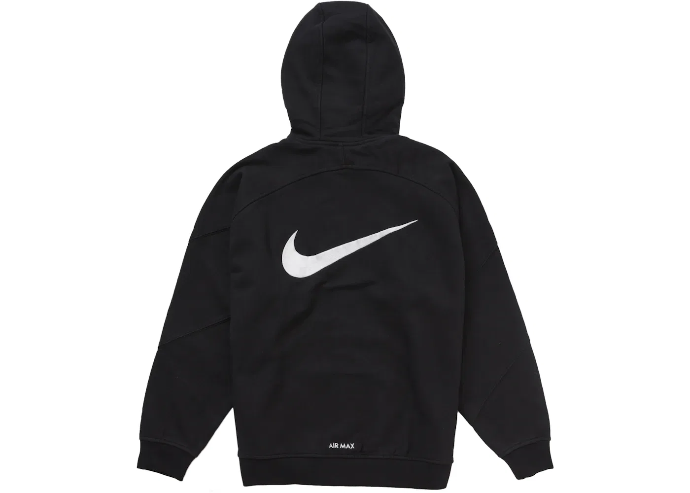 Мужская худи с принтом Supreme Nike Zip Up Hooded Sweatshirt Supreme, Black — фото 2