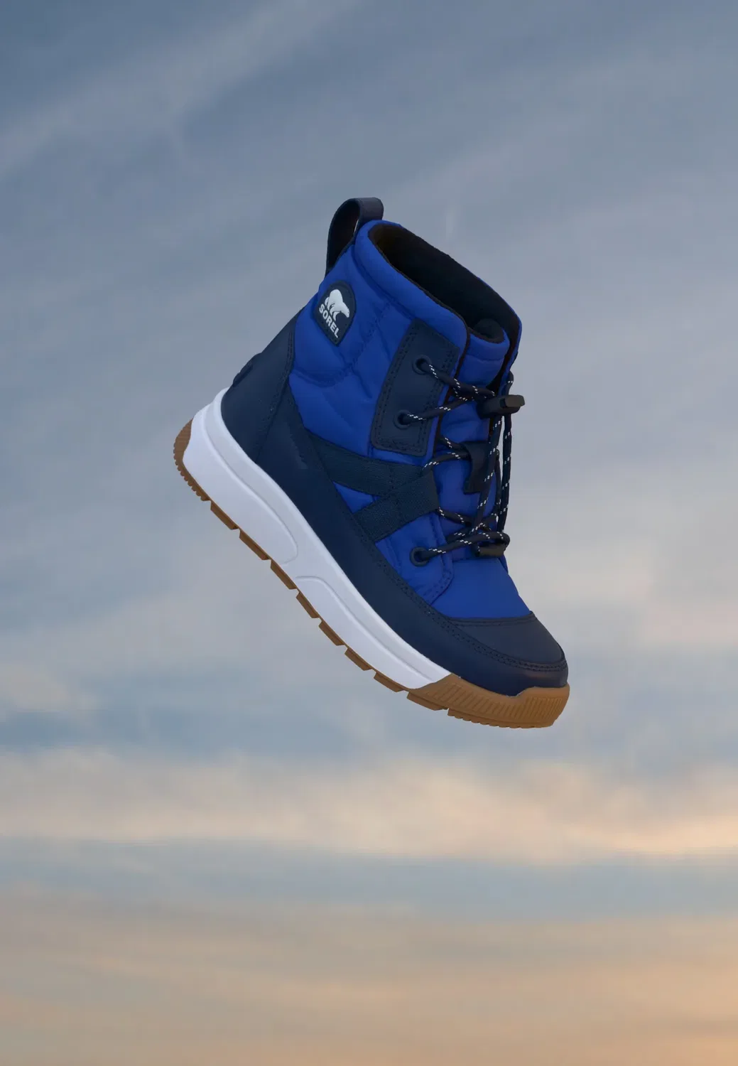 Детские унисекс ботинки Whitney III Mid WP - зимние ботинки Sorel, Azul/Collegiate Navy