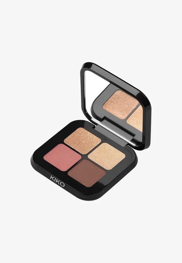 Палитра теней для век Bright Quartet 02 - палетка теней для век 3.5 г Kiko Milano, цвет 02 rosy mauve variations — фото 2