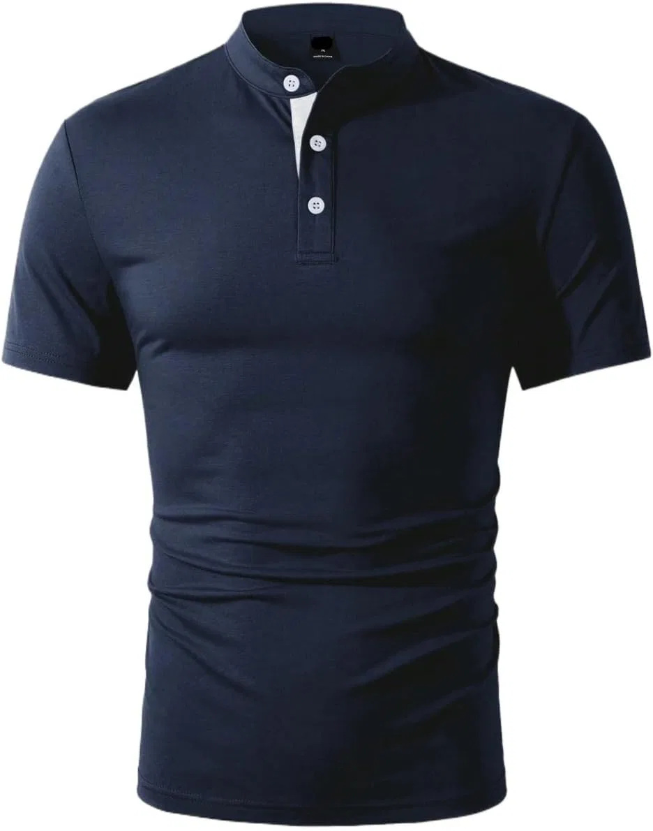 Мужская повседневная футболка с коротким рукавом Solid Color, Royal Blue
