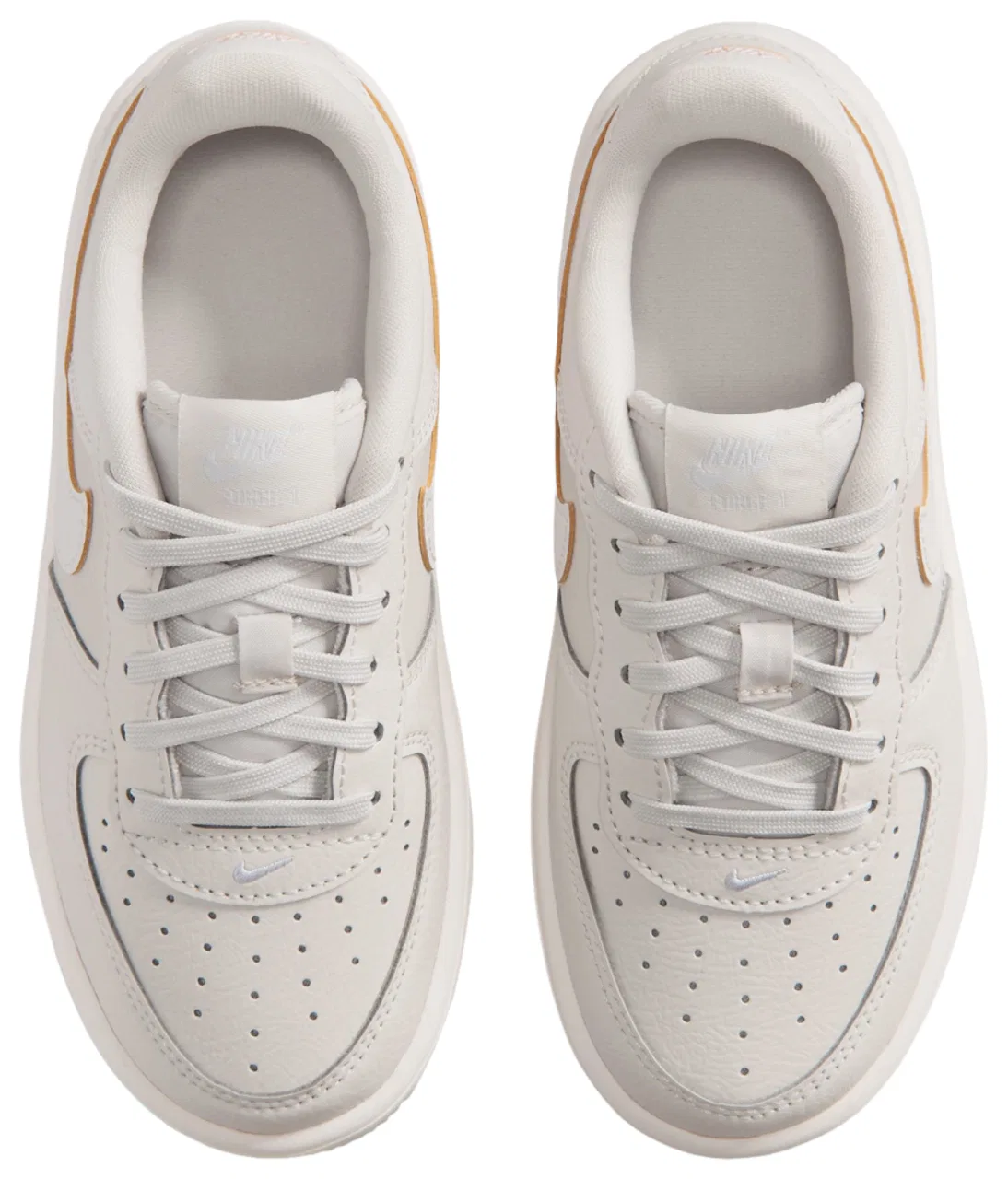 Кроссовки для мальчиков Force 1 Low Lace SE Nike, цвет Orewood Brown/Orange Pulse — фото 4