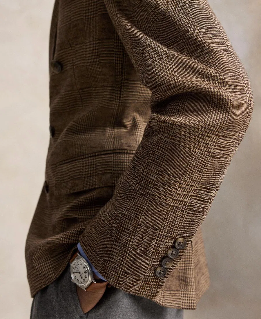 Пиджак Polo Soft Modern Fit с полуприлегающим кроем, из трикотажной ткани Polo Ralph Lauren, Tan Brown — фото 3