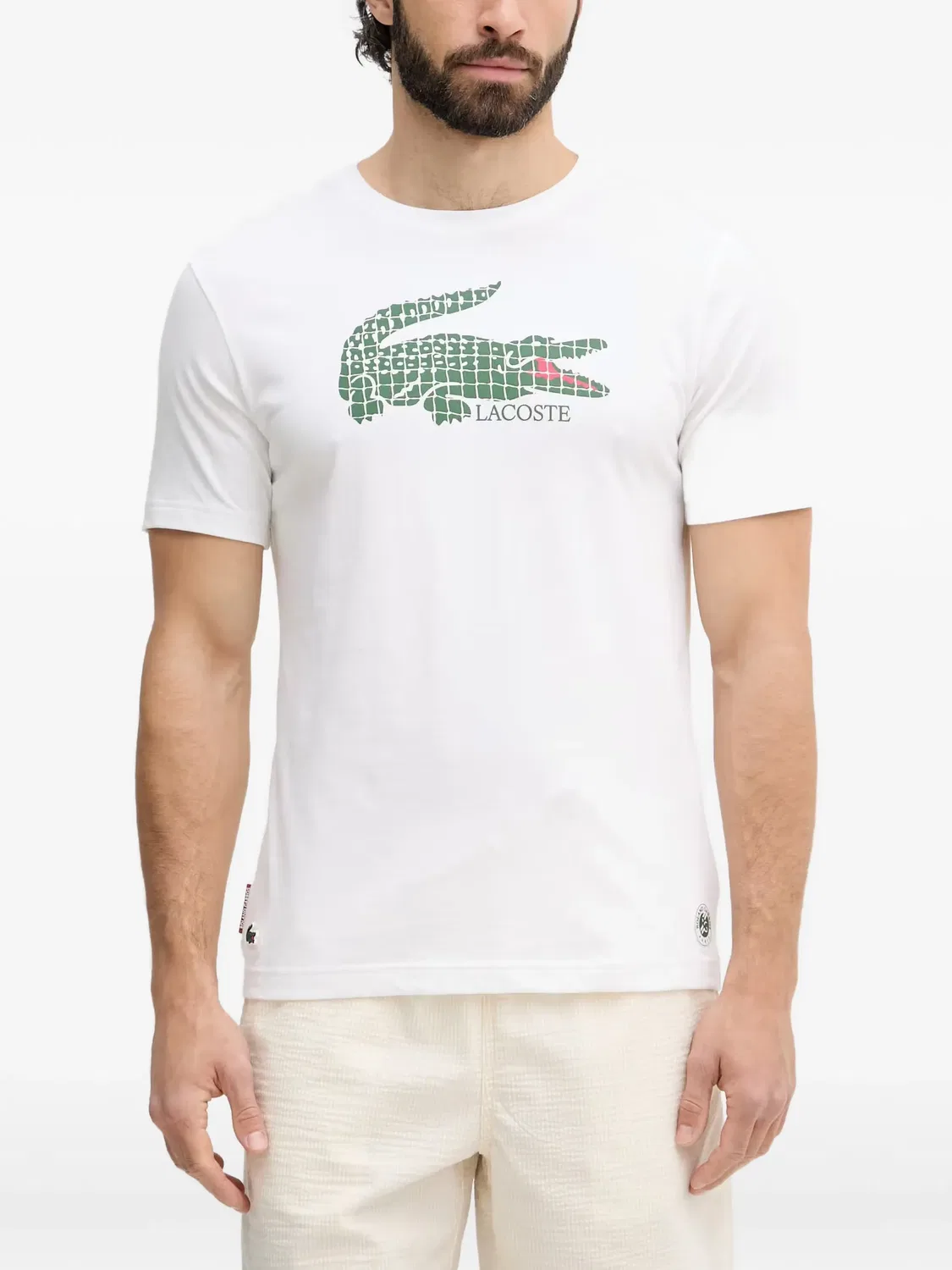Футболка Roland-Garros белая Lacoste, белый