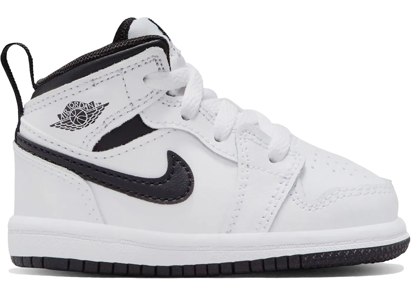 Детские кроссовки Lifestyle Jordan 1 Mid Reverse Panda Jordan, White/Black/White/Black