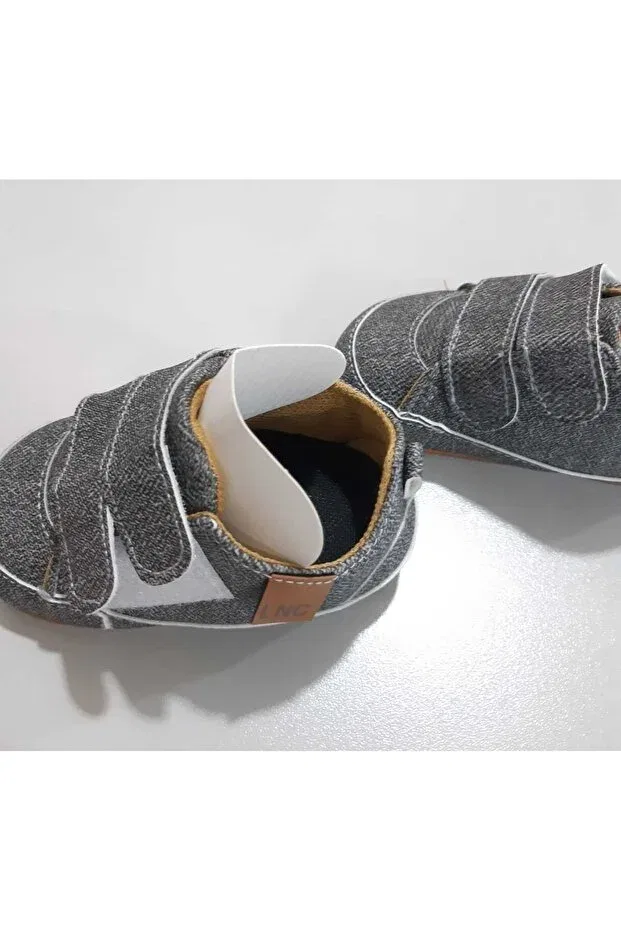 Детские тапочки для девочек хлопковые Sönmez Baby, Smoke Grey — фото 3