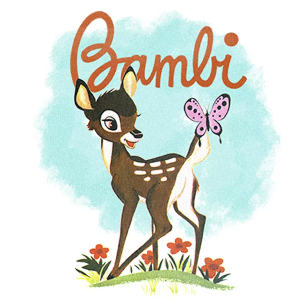 Детское боди для мальчиков с принтом Bambi Spring Scene Bambi, White — фото 2