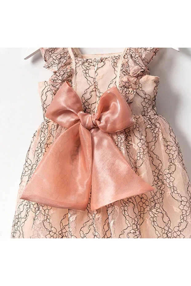Детское платье для девочек кружевное Frida girl dress Generic Brands, Powder — фото 3