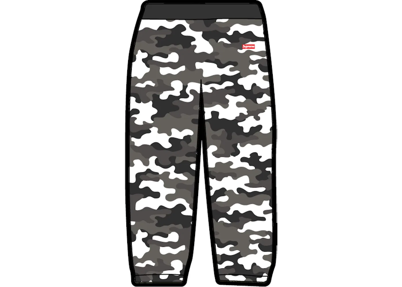 Мужские спортивные штаны с принтом Sweatpant Supreme, Snow Camo