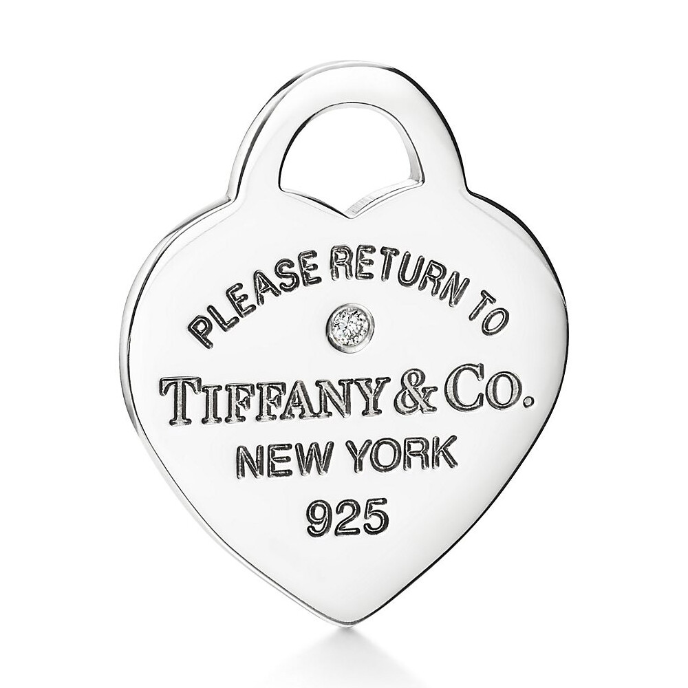 Подвеска Tiffany & Co. Return to Tiffany с двойным сердцем, серебро и бриллиант — фото 3