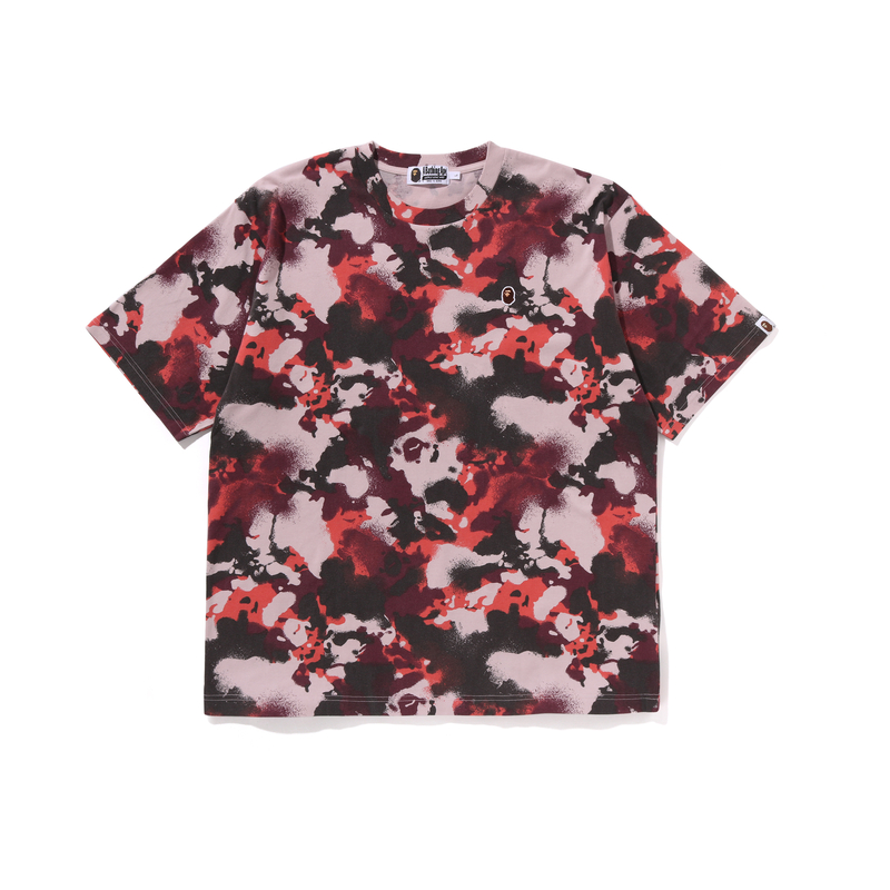

Футболка Bape Map Camo Ape Head One Point Relaxed Fit A BATHING APE, камуфляж