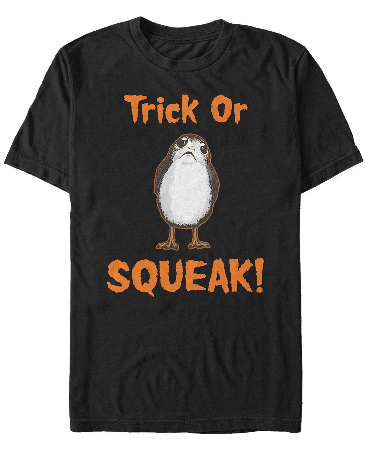 

Мужская футболка с коротким рукавом porg trick or squeak из «звездных войн» Fifth Sun, черный