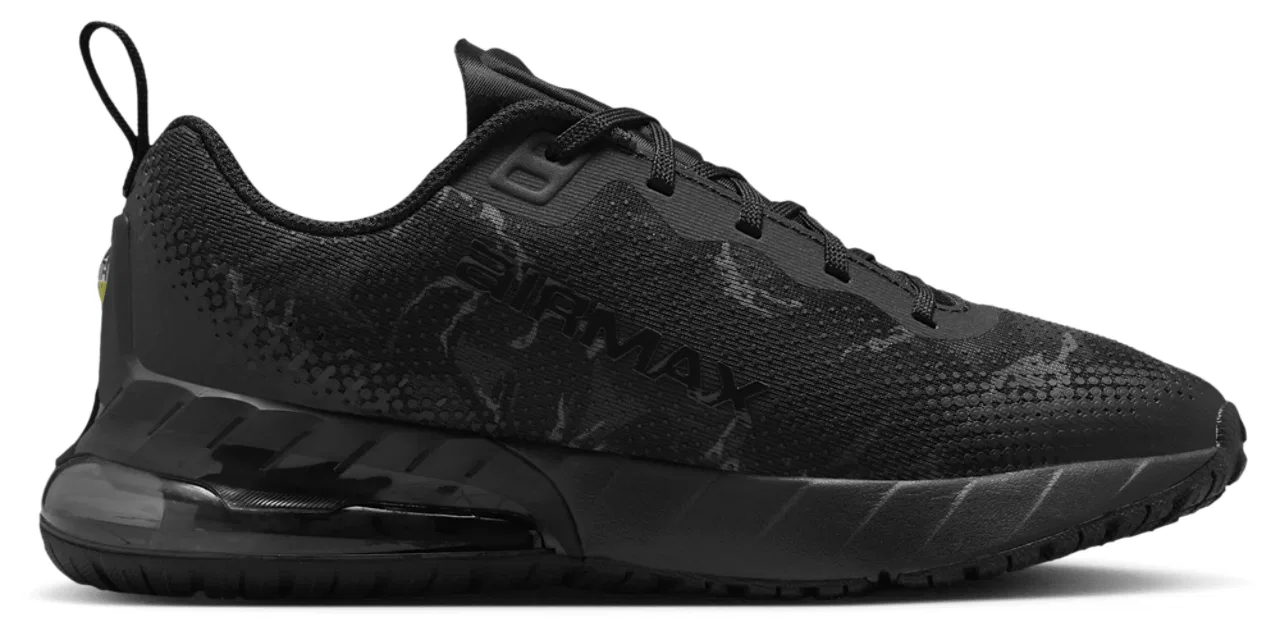 Детские кроссовки для мальчиков с массивной подошвой Air Max Nike Air Max Phoenix Camo SE, Black/Off Noir/Off Noir