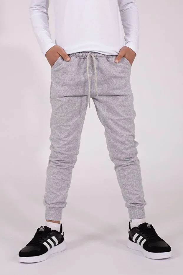 Детские спортивные штаны для мальчиков с принтом Han Elegant, Gray — фото 2
