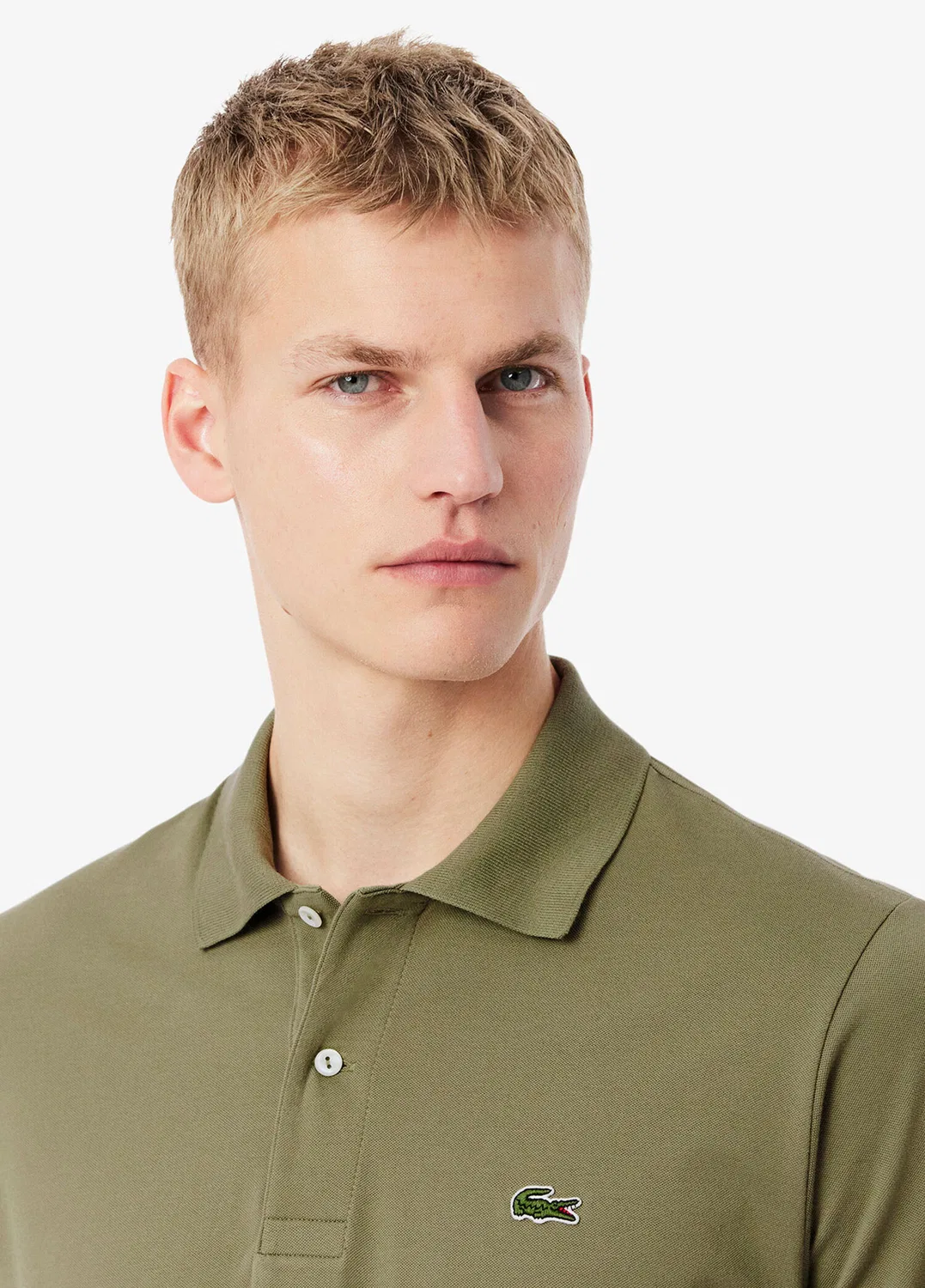 Поло Lacoste L.12.12 Classic Fit, хаки — фото 3