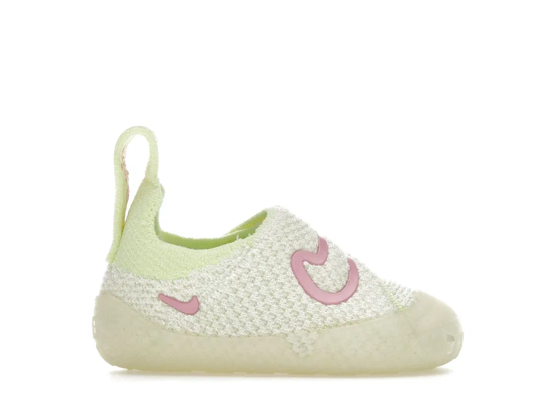 Детские кроссовки для мальчиков и девочек Nike Swoosh 1, Coconut Milk/White/Barely Volt/Pink Rise