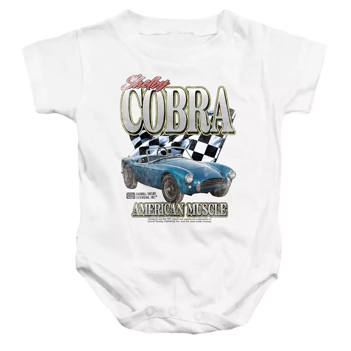Детский боди-комбинезон с коротким рукавом Shelby, White