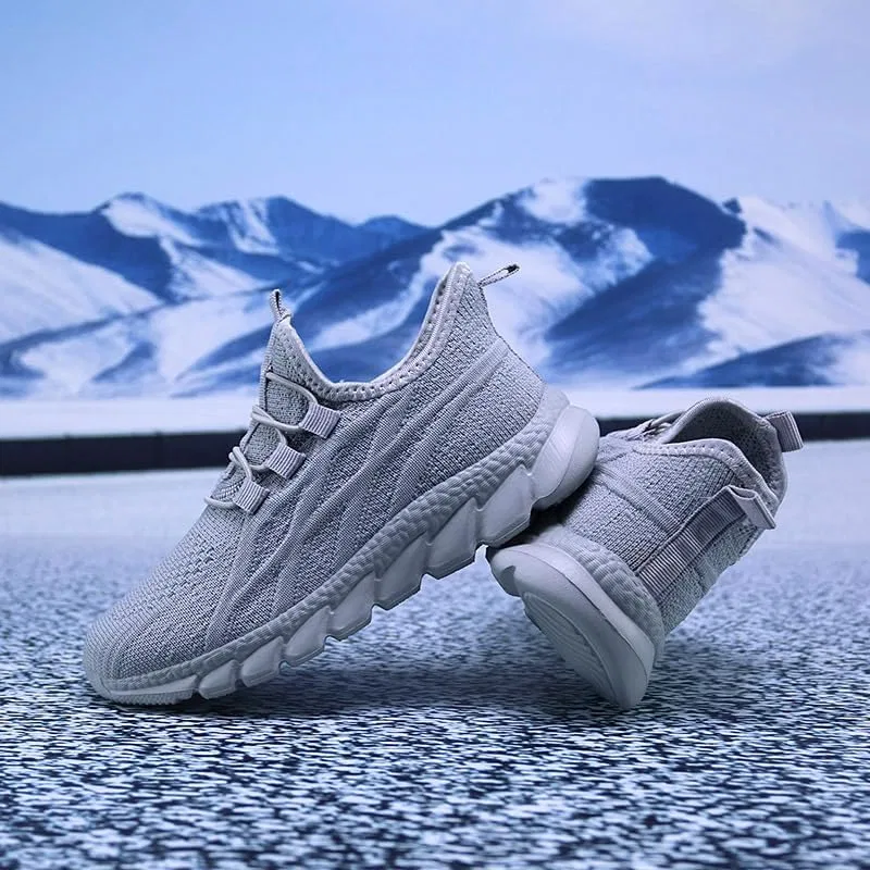Детские кроссовки для мальчиков с принтом EGMPDA, Light Gray&blue — фото 3