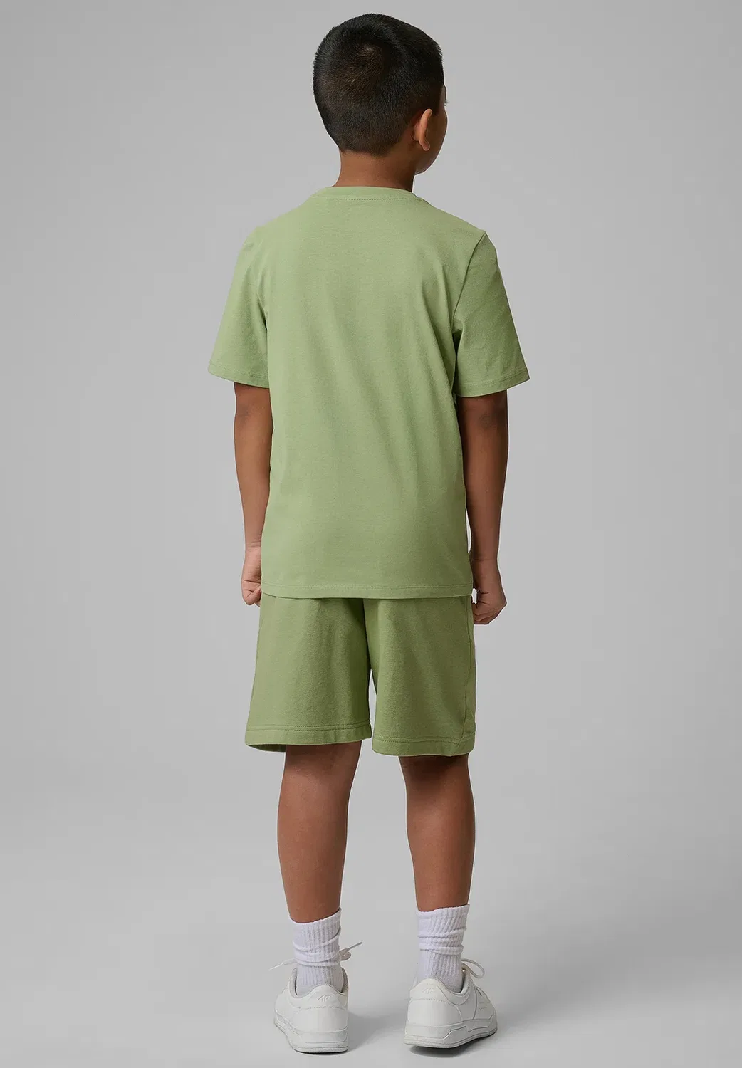 Spodenki dresowe chłopięce - niebieskie 122 (6-7 лат) - спортивные шорты 4F, Mint — фото 3