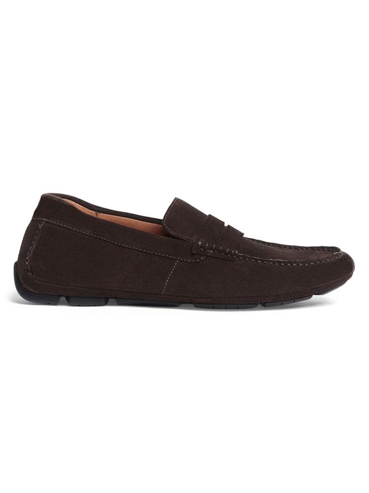 

Замшевые лоферы для вождения Cruise Penny Anthony Veer, цвет Dark Brown