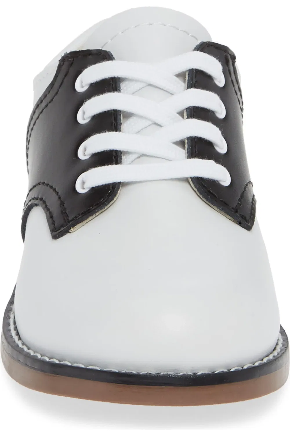 Детские туфли оксфорды классические Cheer Footmates, белый/черный — фото 4