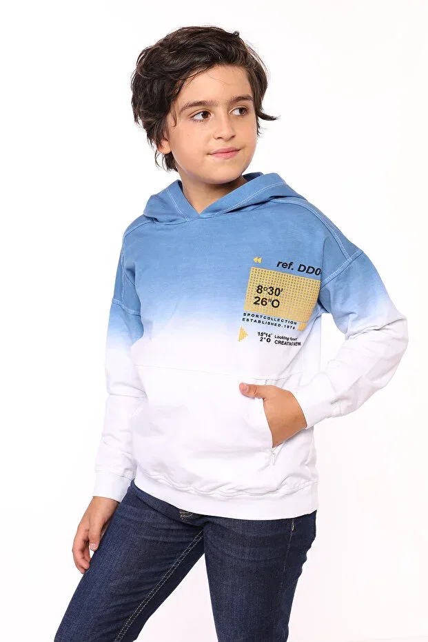 Детские свитшот для мальчиков с принтом Sportswear Toontoy, Blue