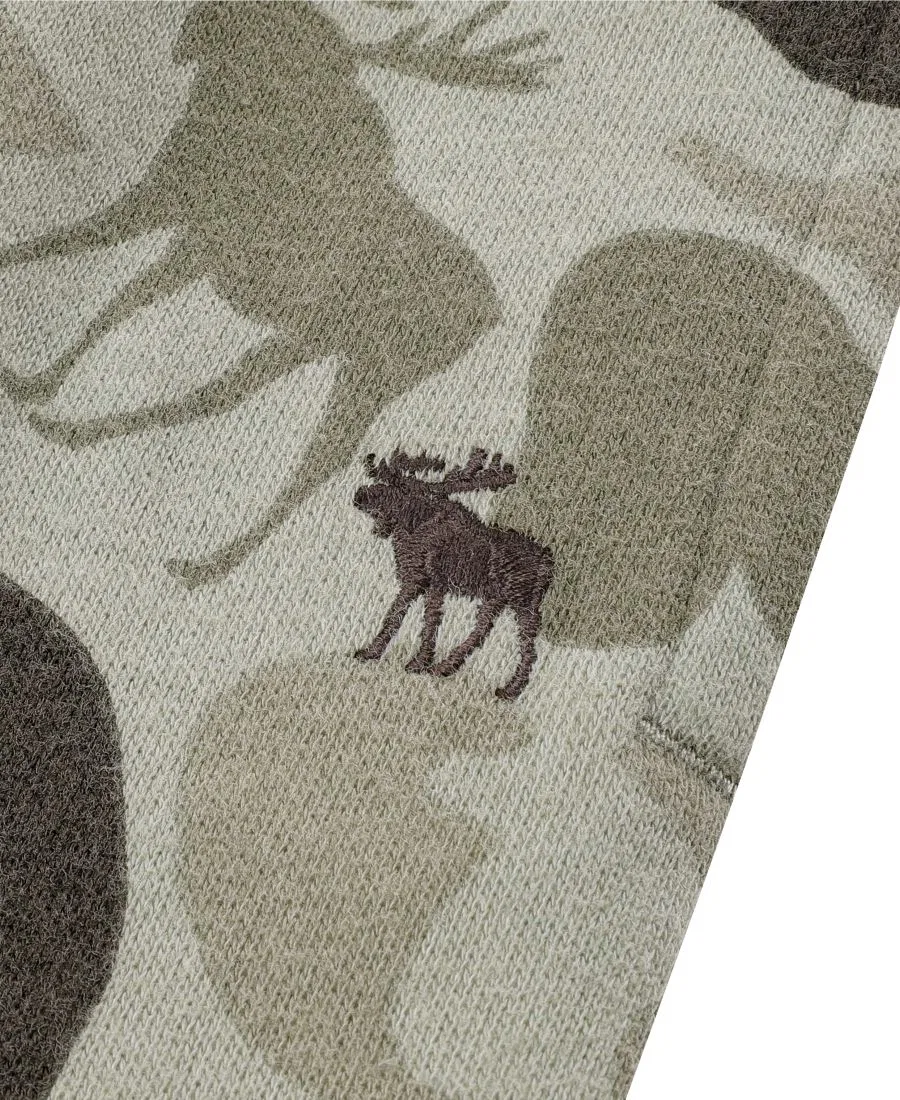 Комплект из худи и брюк для мальчика, с камуфляжным принтом, Moose Camo abercrombie kids — фото 3