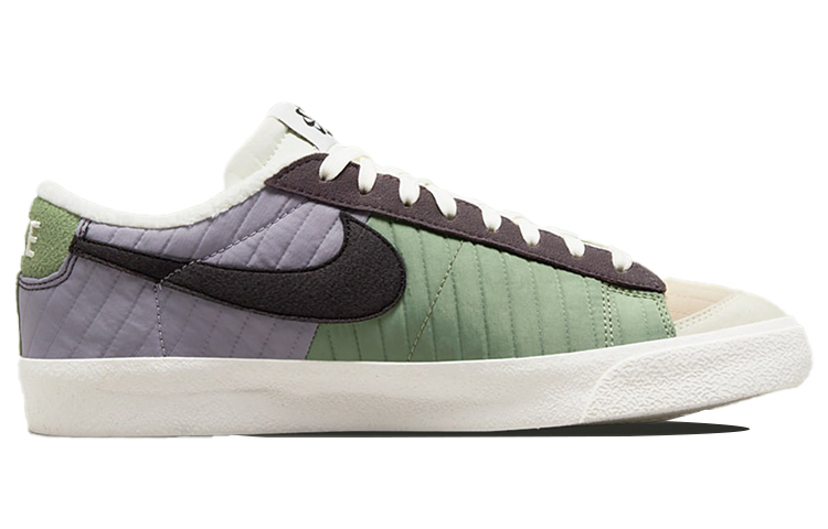 Кроссовки Nike Blazer 77 Low Premium, зеленый/фиолетовый — фото 2