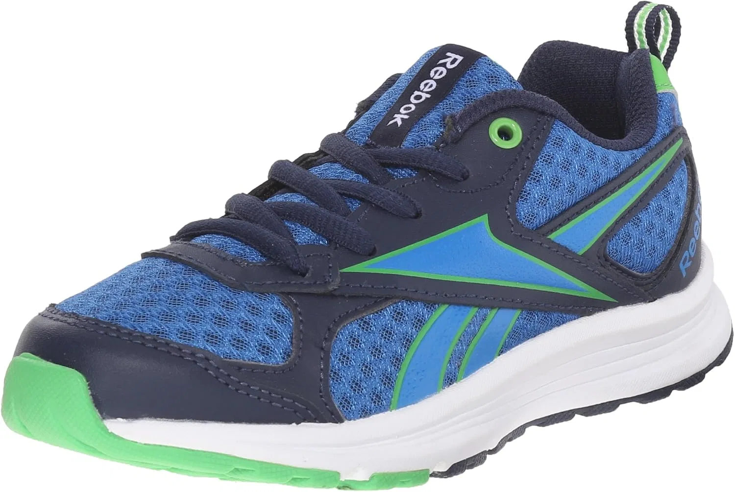 Детские кроссовки для бега Almotio RS Reebok, Collegiate Navy/Bright Green/Blue Sport/White